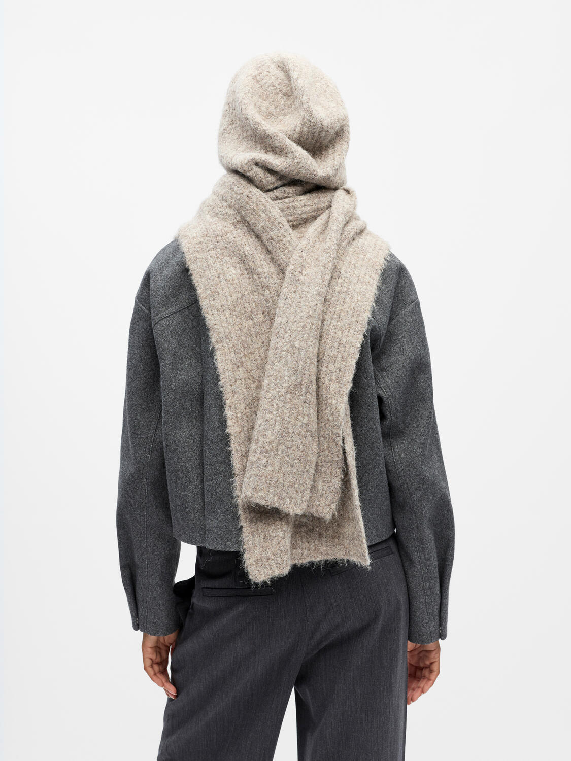 Milu Knit balaclava tørklæde - Humus